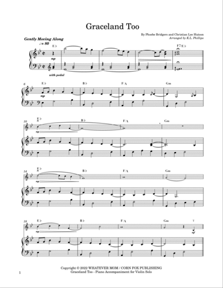 Graceland Too Violin Solo scores gallery preview page 2