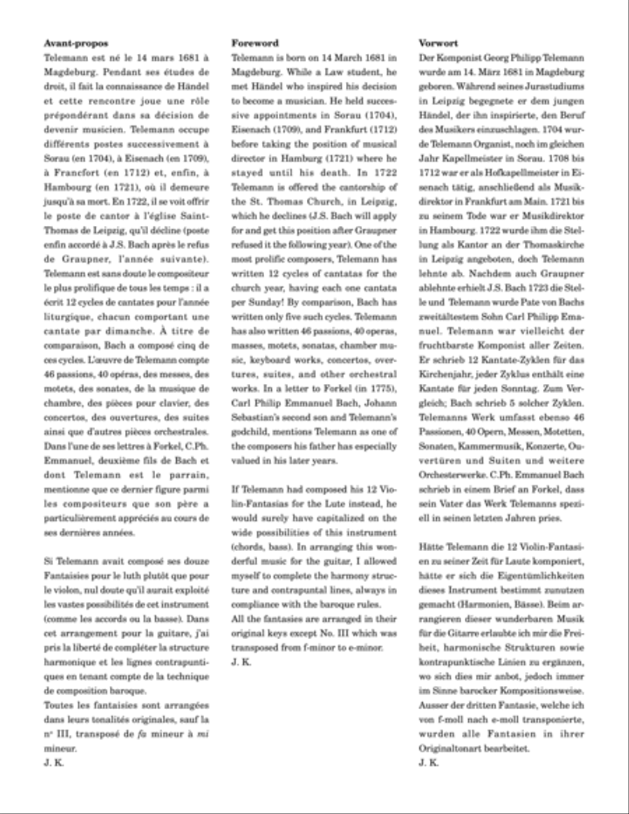 12 Fantasie, vol. 3, Fantasia IX-XII Classical Guitar scores gallery preview page 2