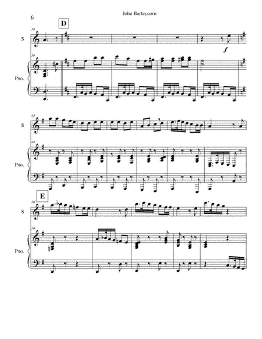 Folk Songs for Young Folks, Vol. 1 - oboe and piano Piano scores gallery preview page 6