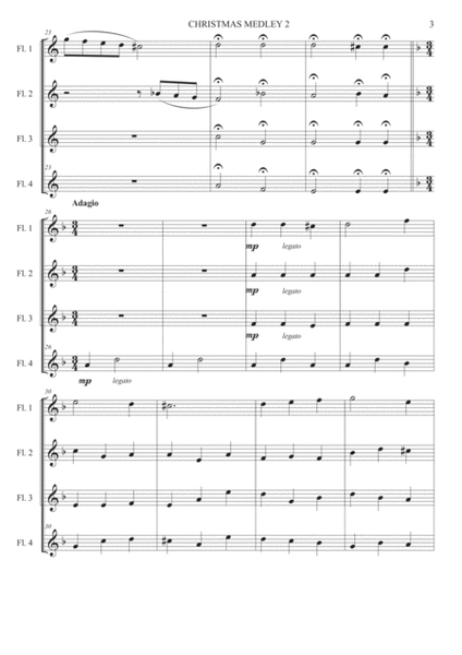 A Christmas Medley 2 - Flute Quartet image number null