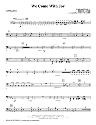 We Come with Joy (arr. Marty Hamby) - String Bass