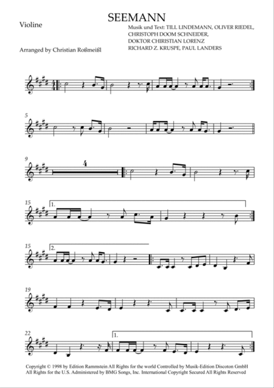 Seemann Violin Solo scores gallery preview page 2