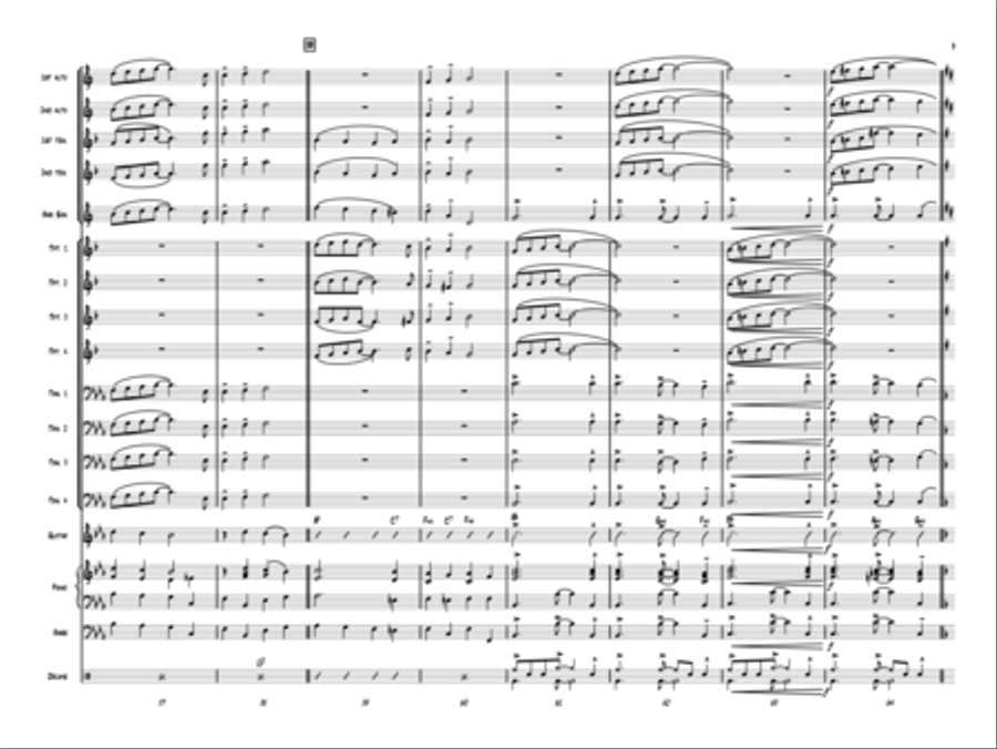 Hark The Herald Angels Swing! Jazz Ensemble scores gallery preview page 9