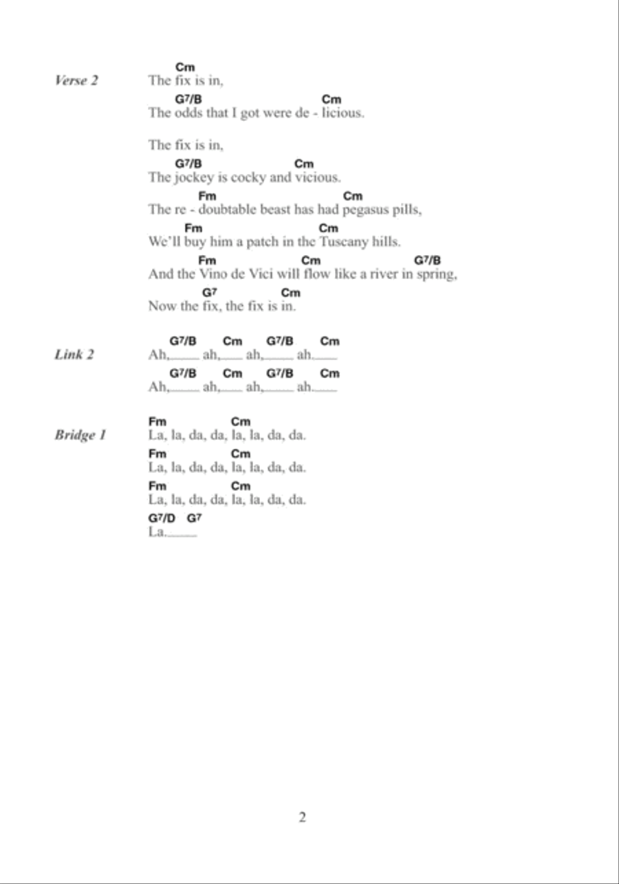 The Fix (featuring Richard Hawley) Guitar scores gallery preview page 2