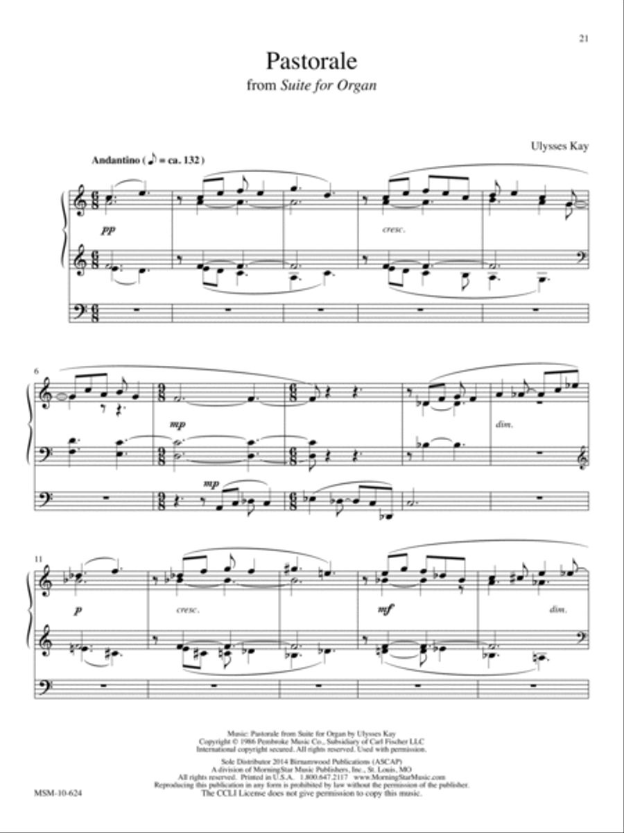 African-American Organ Music Anthology, Volume 7 Organ scores gallery preview page 7