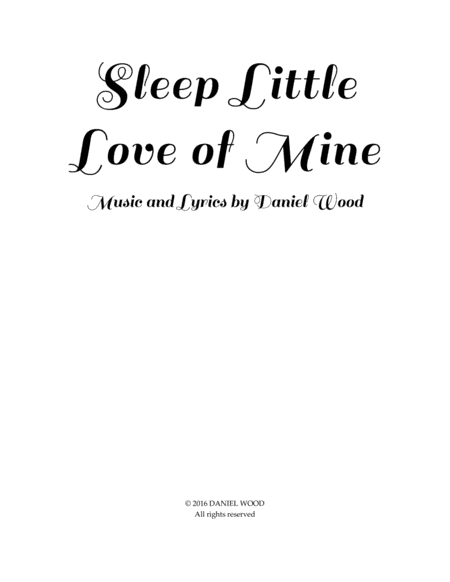 Sleep Little Love of Mine image number null