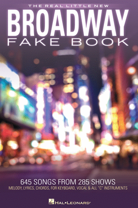 Book cover for The Real Little New Broadway Fake Book