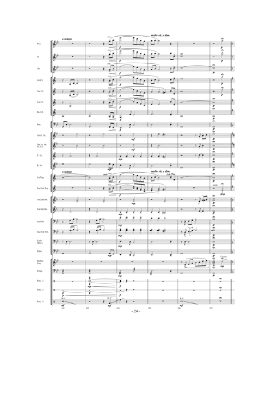 When The Tears Fell Concert Band scores gallery preview page 23