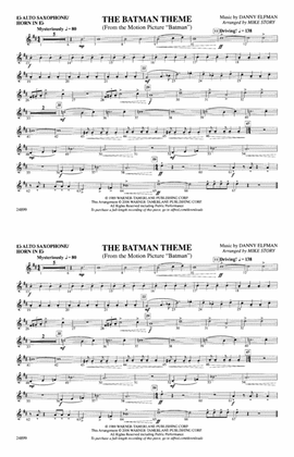Book cover for The Batman Theme (from Batman): E-flat Alto Saxophone