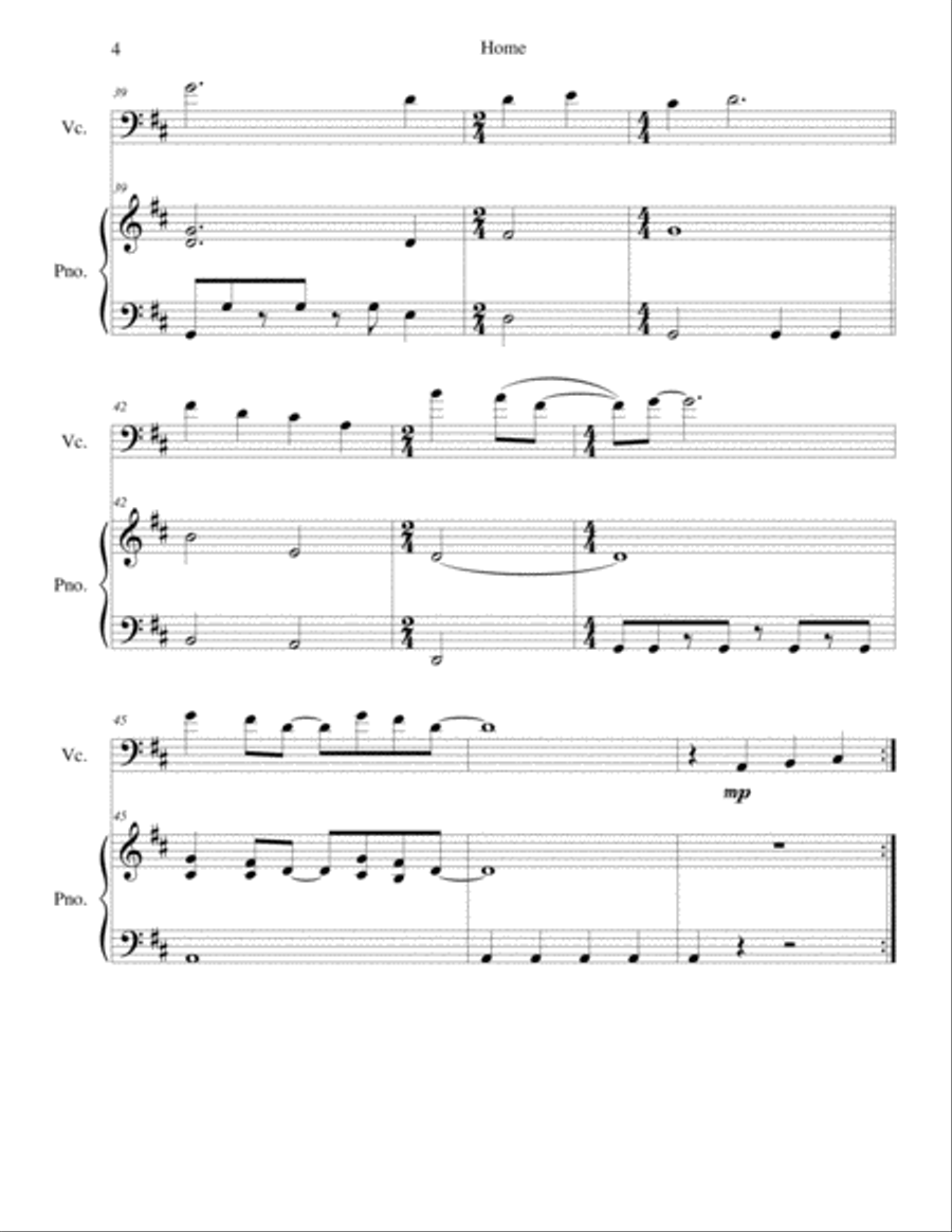 Home Home String Duet scores gallery preview page 4