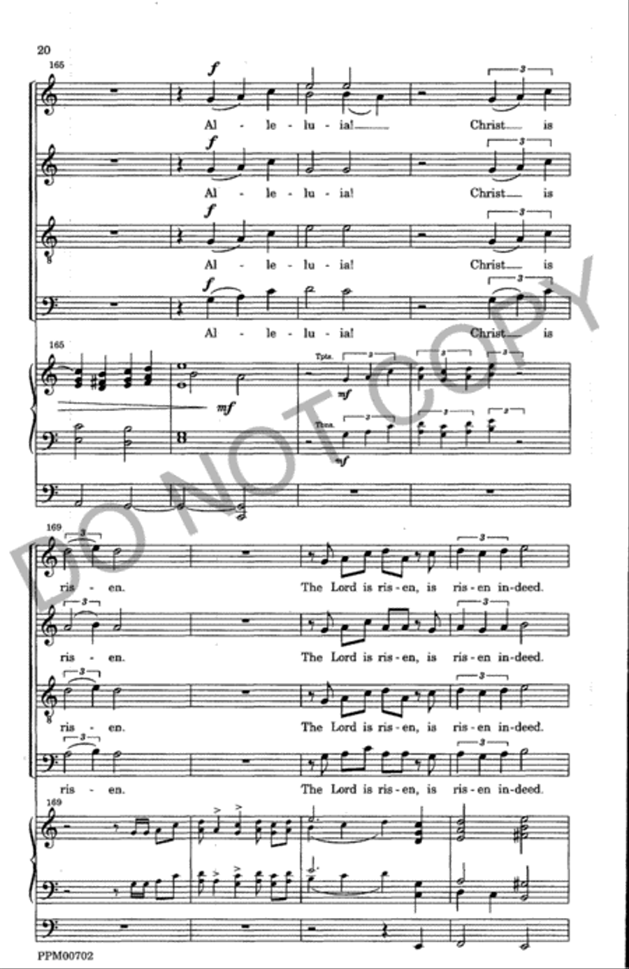 Alleluia! Christ is Risen 4-Part scores gallery preview page 21