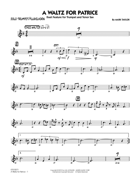 A Waltz for Patrice - Solo Trumpet/Flugelhorn