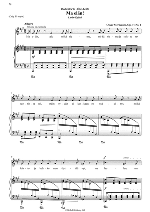 Ma elan!, Op. 71 No. 1 (A Major)