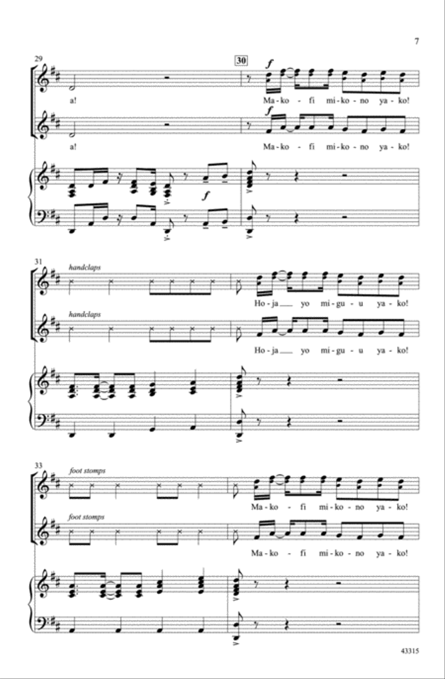 Sisi Sote Sisi Sote Choir scores gallery preview page 6