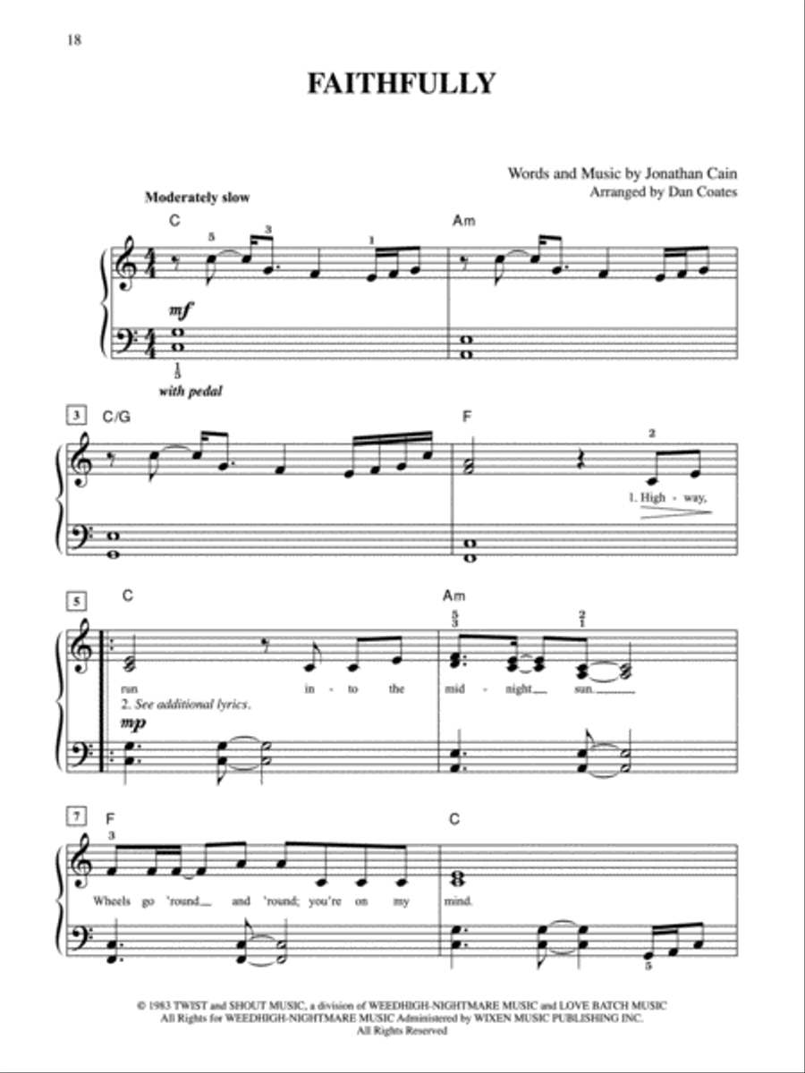 Journey -- Greatest Hits Easy Piano scores gallery preview page 4