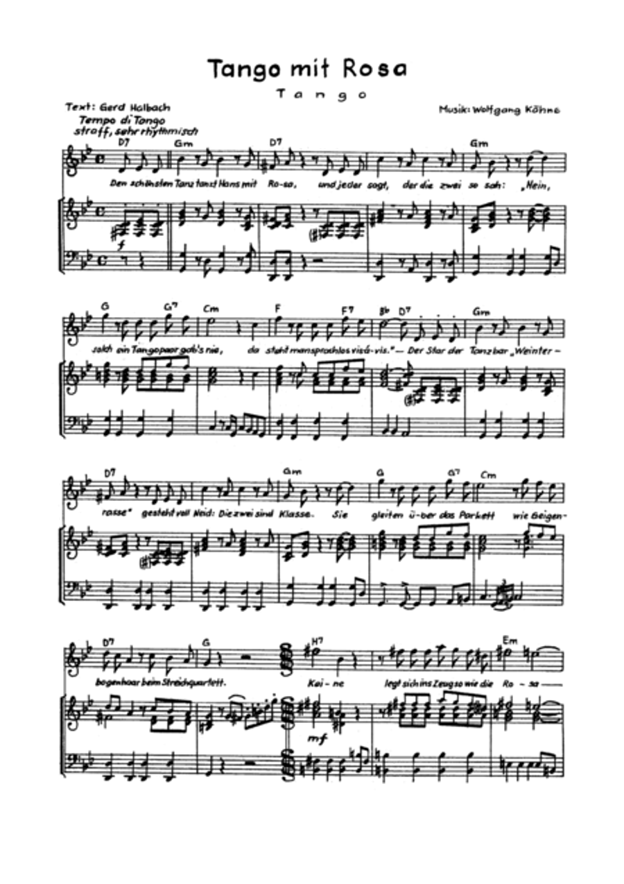 Tango mit Rosa Voice scores gallery preview page 3