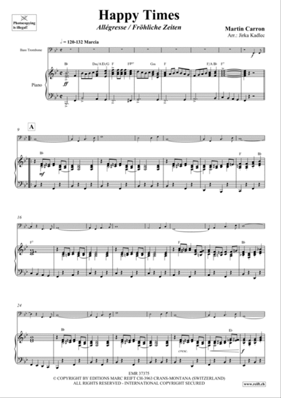 Happy Times Trombone scores gallery preview page 4