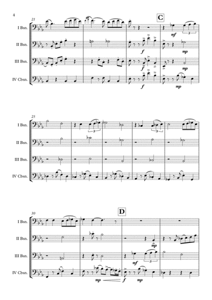 "Por Una Cabeza" (Carlos Gardel) Bassoon Quartet arr. Adrian Wagner image number null
