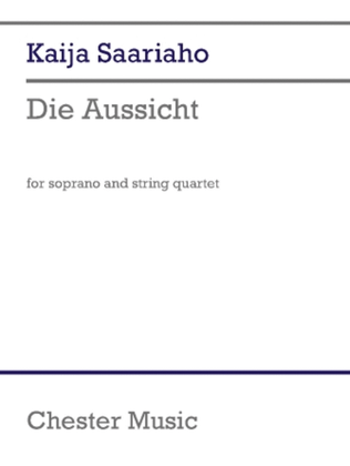 Book cover for Die Aussicht (Score and Parts)