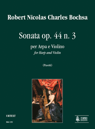 Book cover for Sonata Op. 44 No. 3 for Harp and Violin