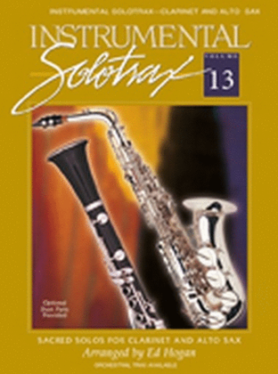 Book cover for Instrumental Solotrax, Vol. 13: Clarinet/Alto Sax