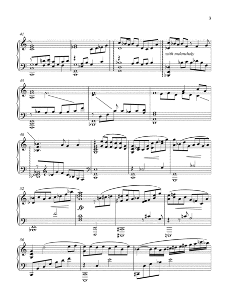 Life On Mars Piano Solo scores gallery preview page 3
