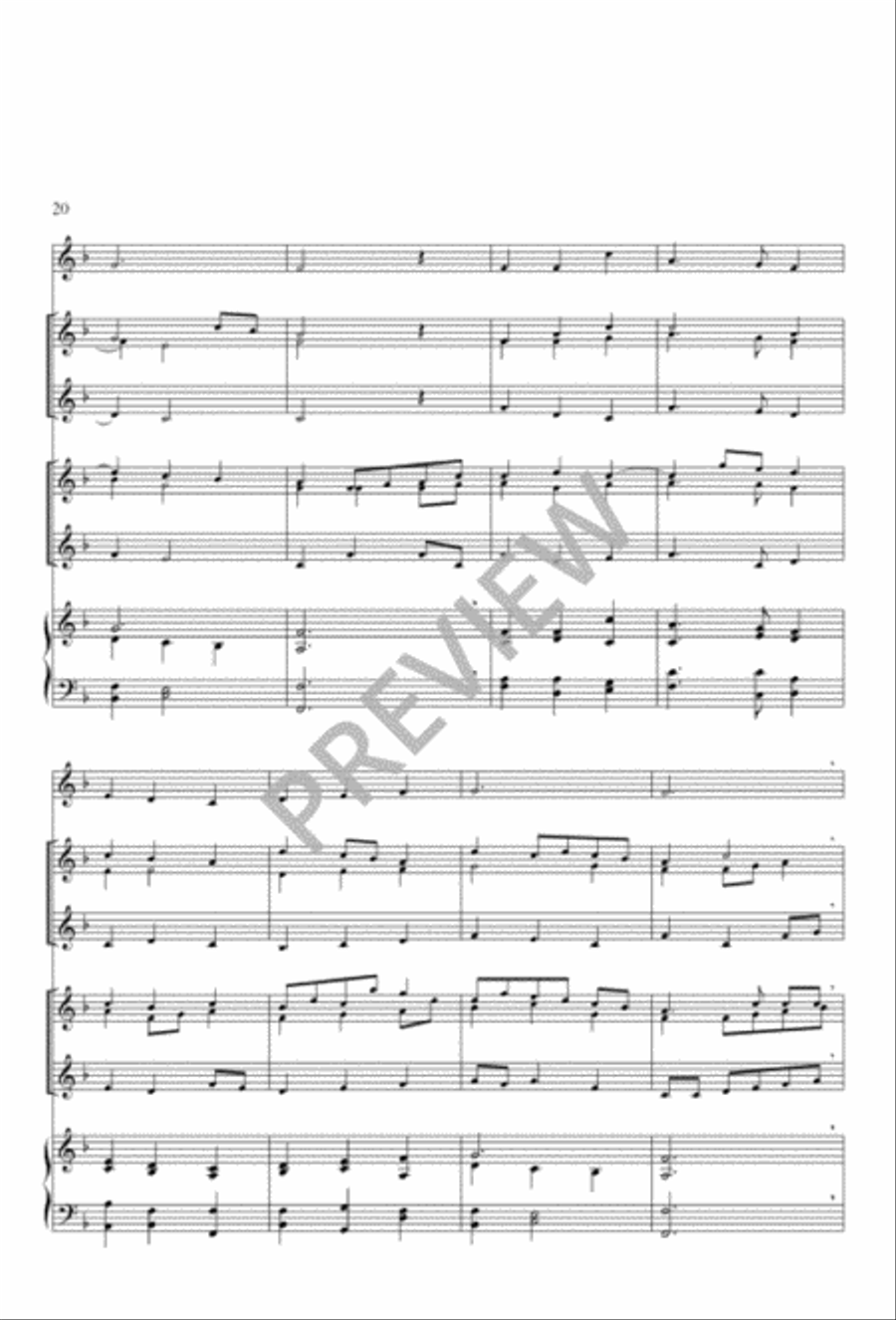 Twelve Hymn Settings for Three Trumpets and Organ Trumpet Trio scores gallery preview page 18