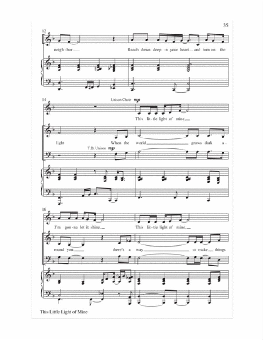 Let the Children Sing 4-Part scores gallery preview page 37