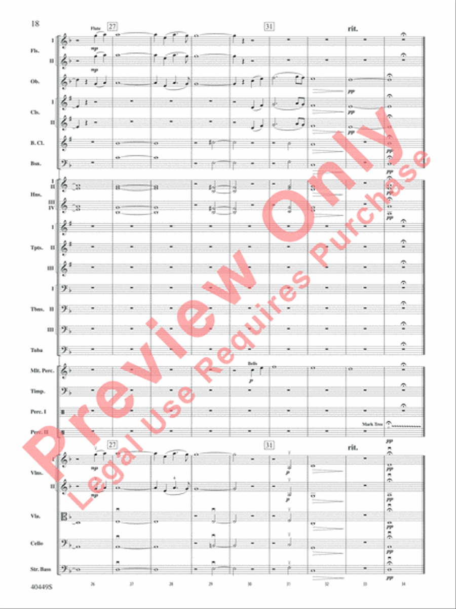 The Hobbit: An Unexpected Journey, Suite from Full Orchestra scores gallery preview page 19