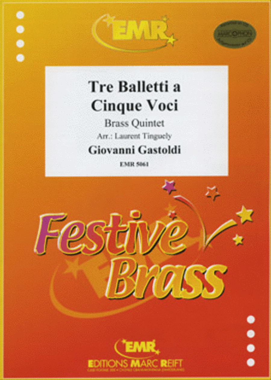 Tre Balletti a Cinque Voci Brass Quintet scores gallery preview page 1