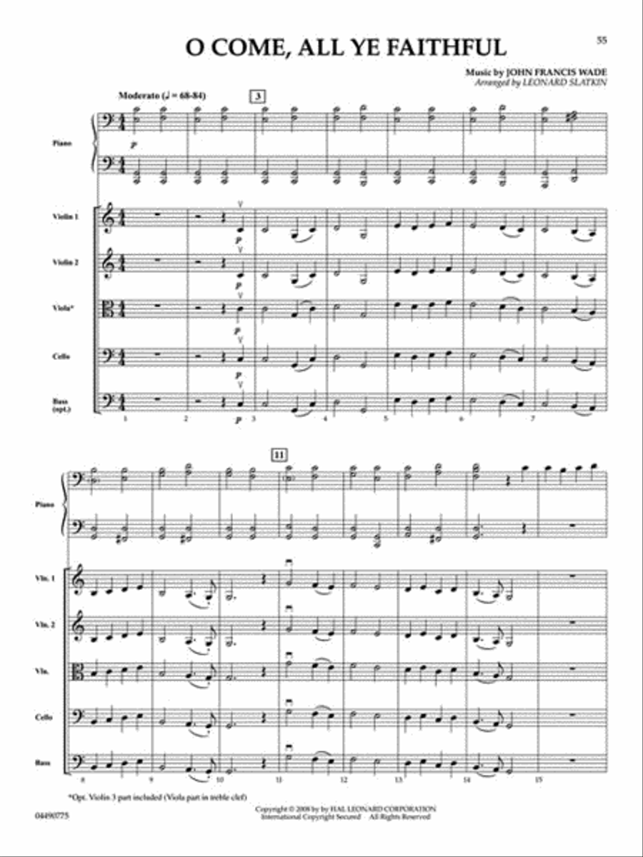 Holidays for Piano and Strings String Orchestra scores gallery preview page 10