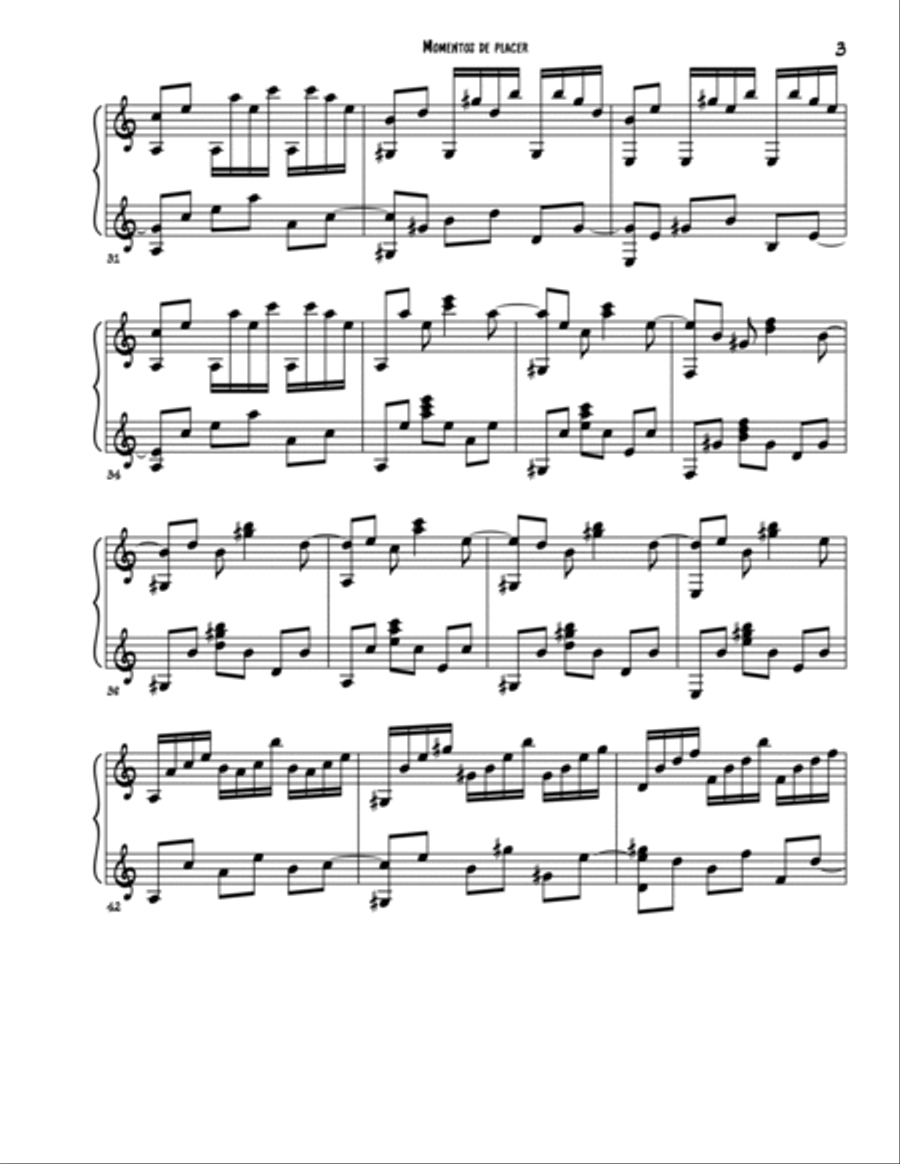 MOMENTOS DE PLACER MOMENTOS DE PLACER Guitar Solo scores gallery preview page 3
