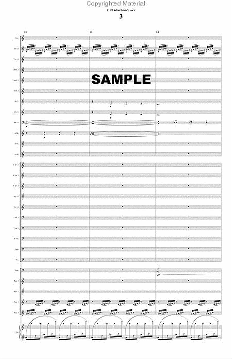 With Heart and Voice Concert Band scores gallery preview page 4