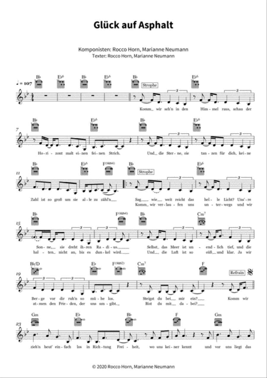 Glück auf Asphalt Score scores gallery preview page 3