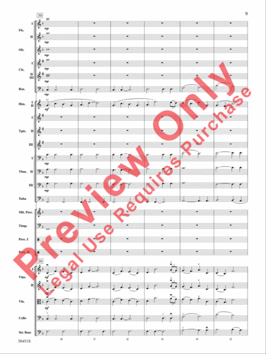 Resurgences Full Orchestra scores gallery preview page 10