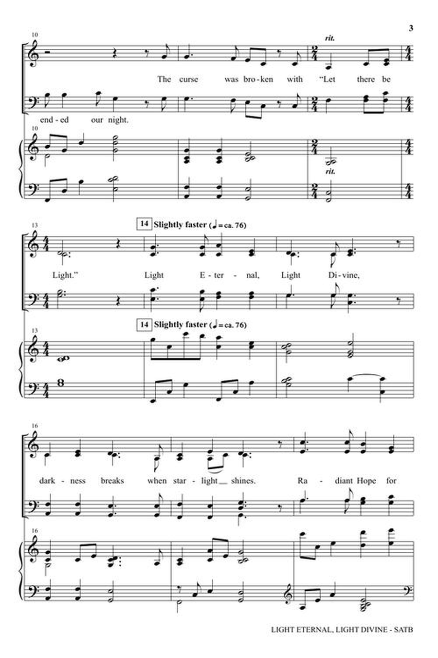 Light Eternal, Light Divine 4-Part scores gallery preview page 4