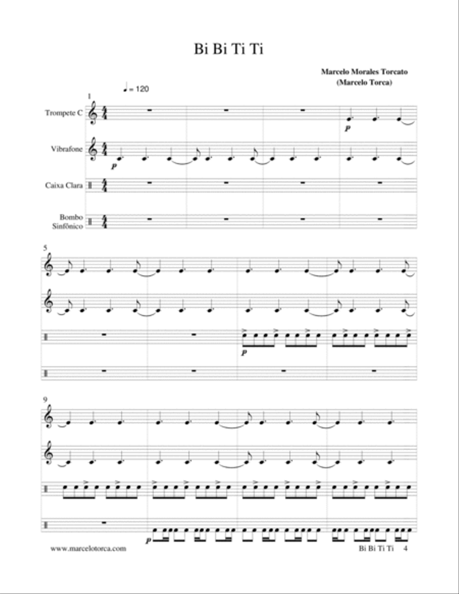 BI, Bi, Ti, Ti Trumpet Duet scores gallery preview page 4