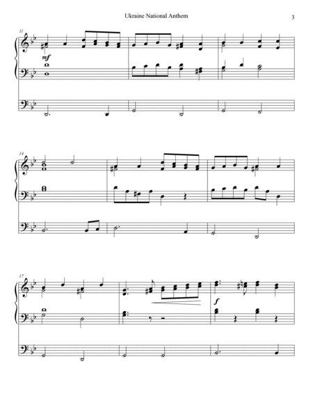Ukraine National Anthem - Organ Solo