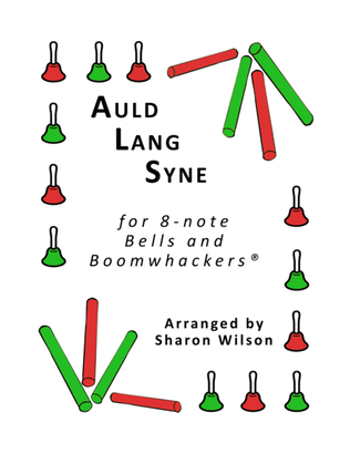 “Auld Lang Syne” for 8-note Bells and Boomwhackers® (with Black and White Notes)