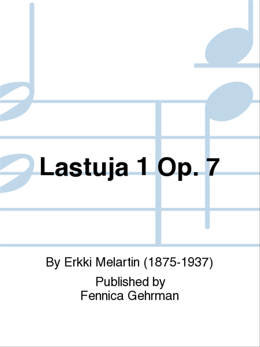Lastuja 1 Op. 7 Piano Solo scores gallery preview page 1