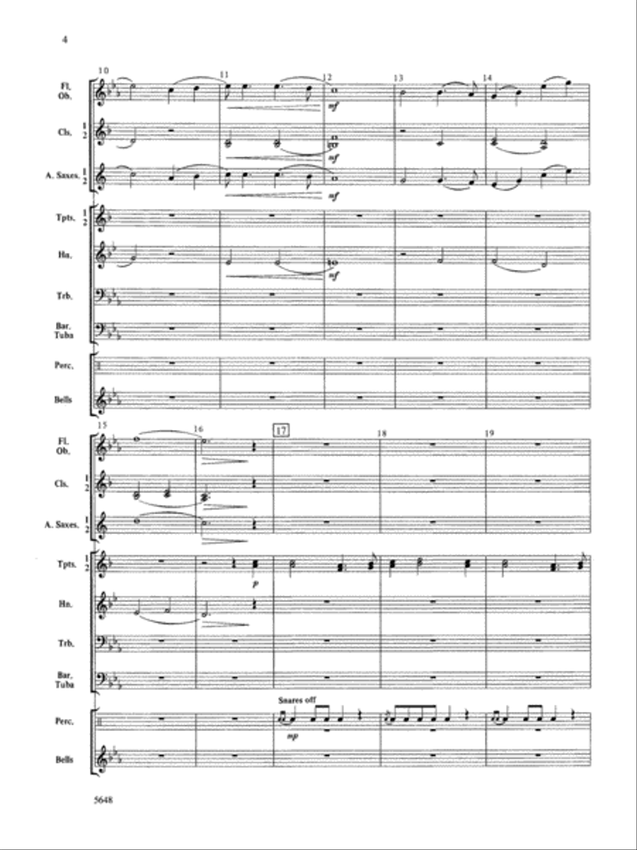 Echoes of the Civil War: Score Concert Band scores gallery preview page 4