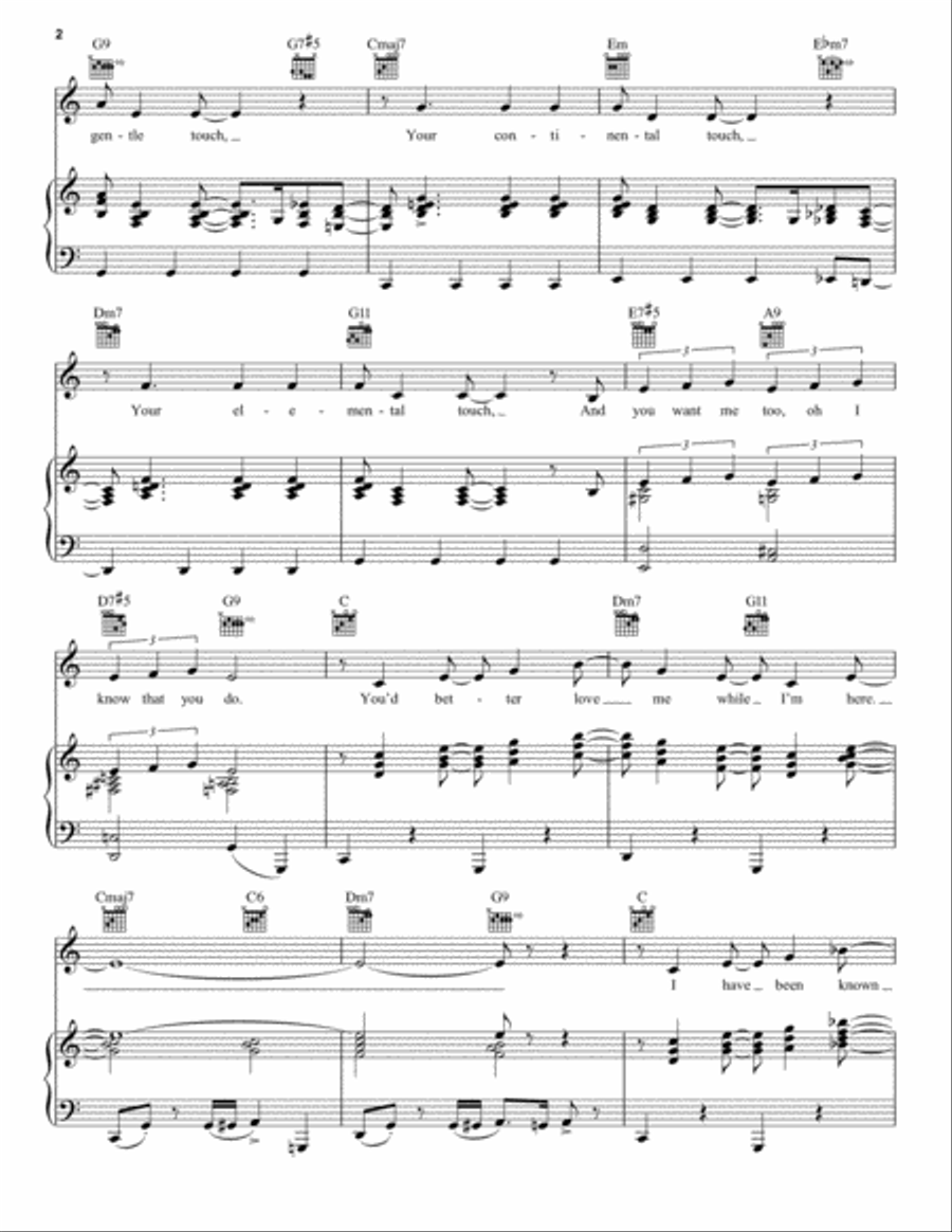 You'd Better Love Me You'd Better Love Me Piano, Vocal, Guitar scores gallery preview page 2