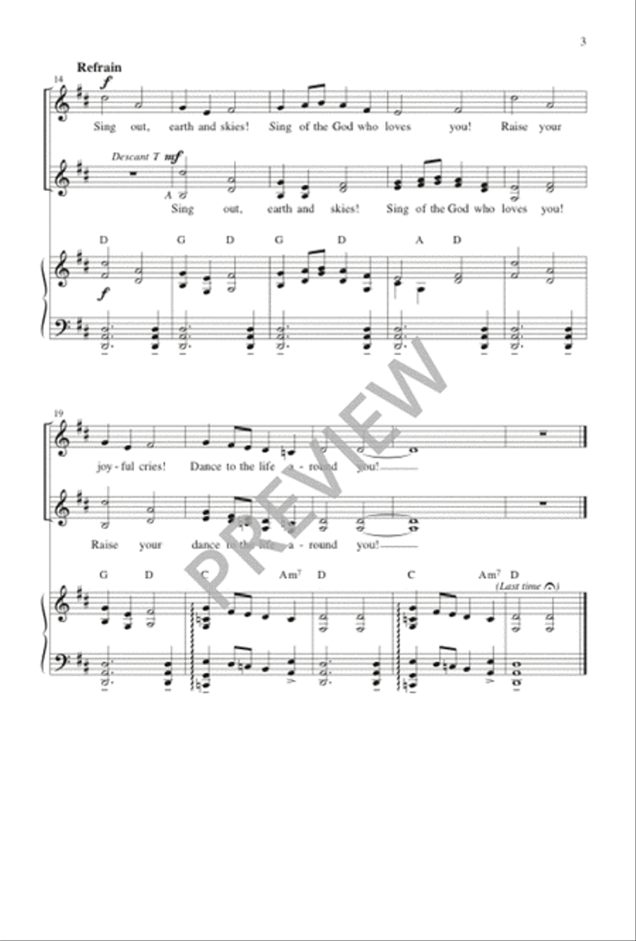 Sing Out, Earth and Skies SAT scores gallery preview page 4