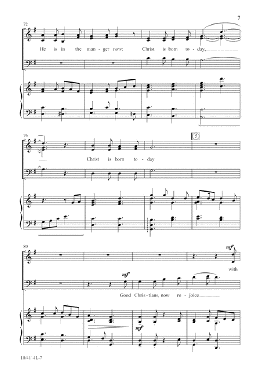 Christmas Day in the Morning 3-Part scores gallery preview page 7