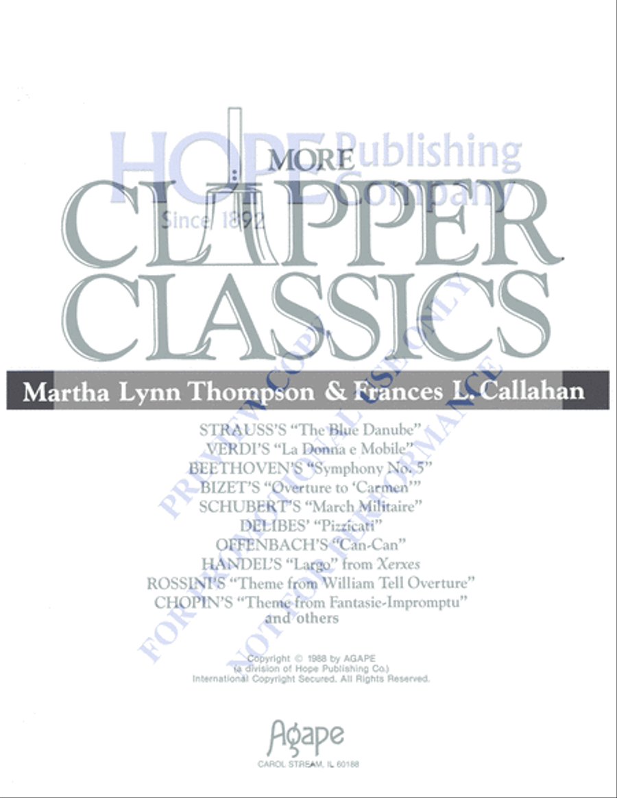 More Clapper Classics 3-Octaves scores gallery preview page 3