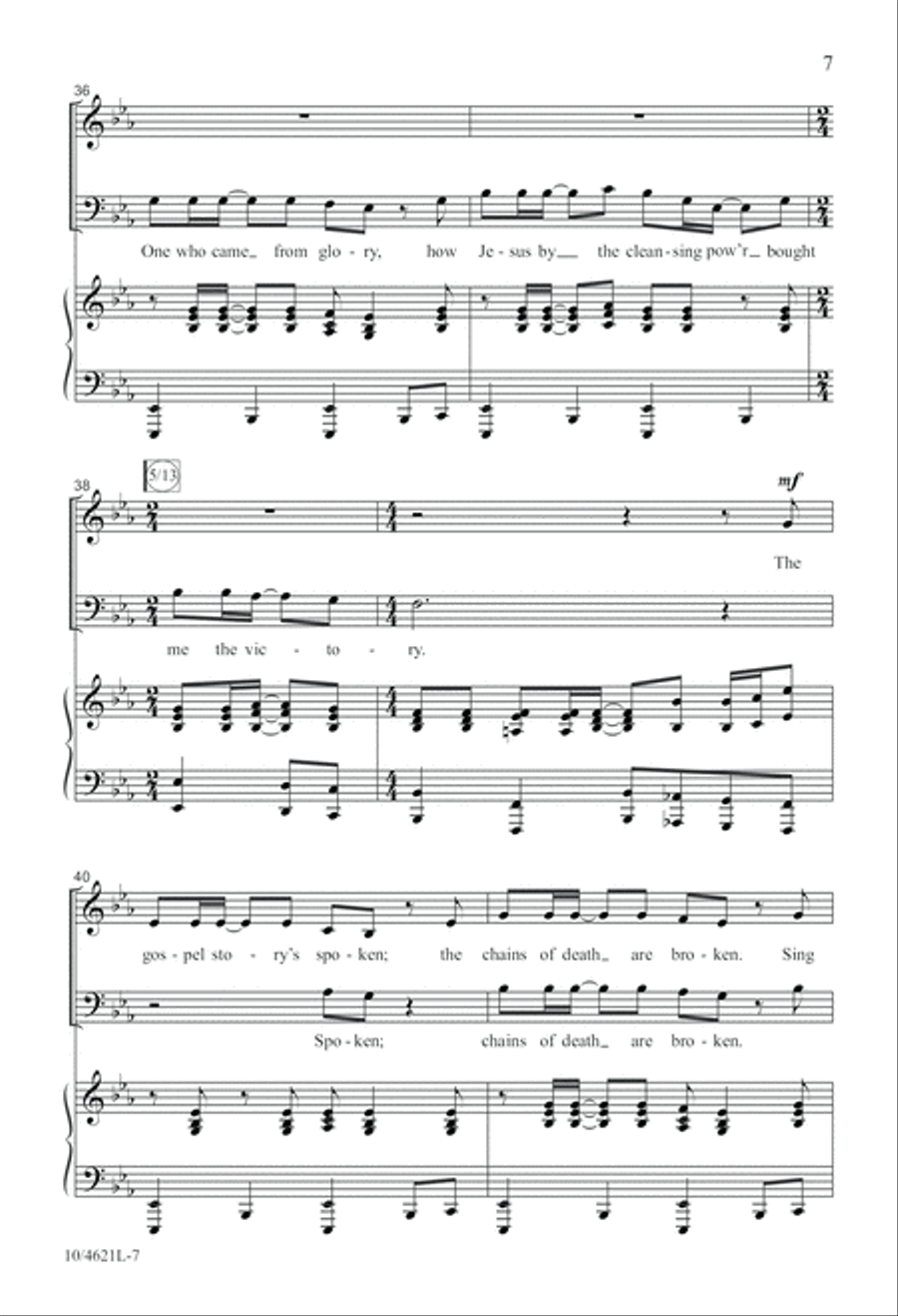 O Victory in Jesus 4-Part scores gallery preview page 8