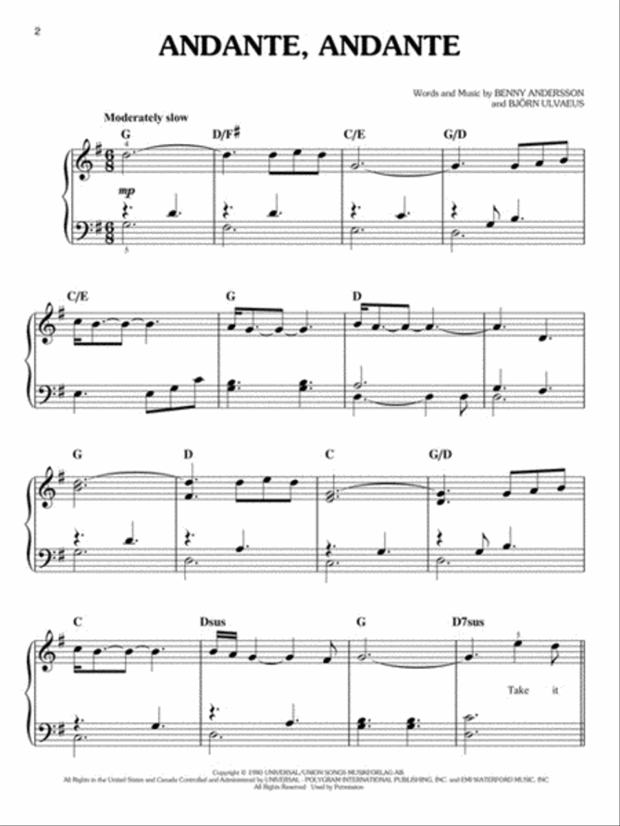 Mamma Mia! - Here We Go Again Easy Piano scores gallery preview page 3