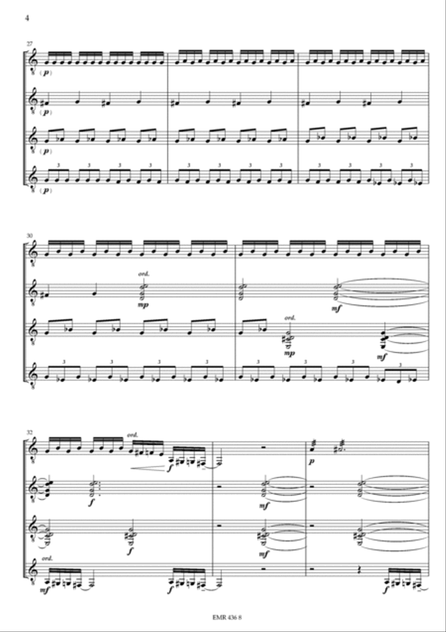 Soft watches pour quatuor de guitares (musique a caractere pedagogique) School and Community scores gallery preview page 5