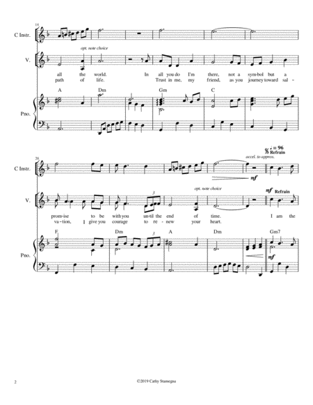 I Am the Lord (Vocal Solo, Chords, Optional C Instrument, Accompanied) Large Ensemble - Digital Sheet Music