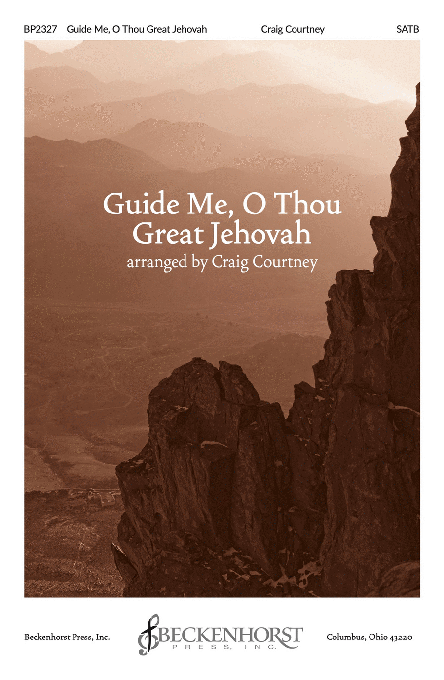 Guide Me, O Thou Great Jehovah - Courtney 4-Part scores gallery preview page 1